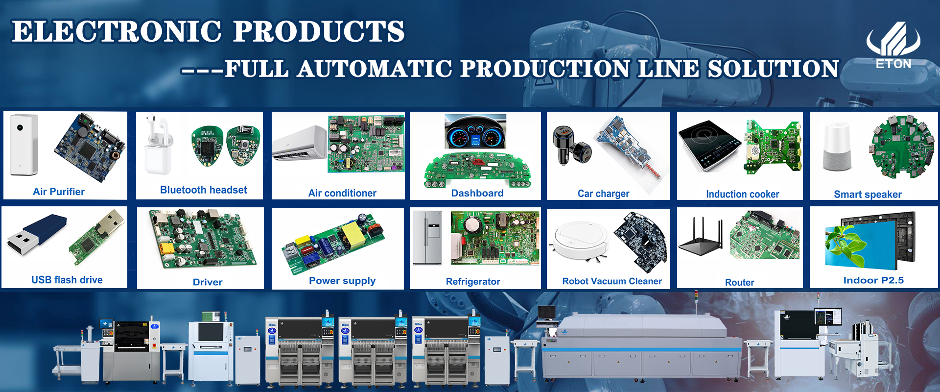 ETON SMT Solutions for Various Electronic Products